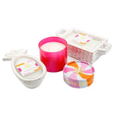 $14.00 min 6 - BEACHY PEACHY SANGRIA WHITEWASHED PINEAPPLE CANDLE