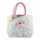 SANTA WHITE WITH PINK HAT TOTE BAG MIN 6