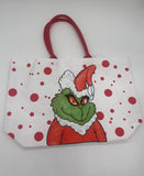 $12.50 MIN 6- PRINTED RED "GREEN MONSTER" TOTEBAG