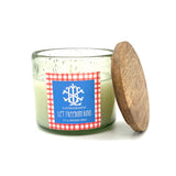 Patriotic Collection Variety Pack 13.5 oz Clear Glass Candle with Wood Lid MIN 6