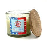 Patriotic Collection Variety Pack 13.5 oz Clear Glass Candle with Wood Lid MIN 6