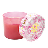$15.00 min 3 - LOVER'S LANE 2 WICK CANDLE WITH DECORATIVE LID
