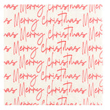 $4.00 min 12 MERRY CHISTMAS SCRIPT BEVERAGE NAPKIN..20 pieces per pkg
