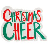 $4.00 min 12 CHRISTMAS CHEER DIECUT BEVERAGE NAPKIN..16 pieces per pkg