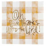 $4.00 min 12 OH GIVE THANKS BEVERAGE NAPKIN..20 pieces per pkg