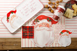 $7.00 min 12 FOLK ART SANTA DIECUT PLACEMAT