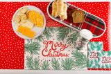 $7.00 min 12 NUTCRACKER STORY- RED/WHITE POLKA DOT TABLE RUNNER..25' feet length x20"width