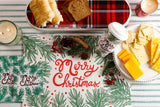 $4.00 min 12 PINE BOUGH MERRY CHRISTMAS BEVERAGE NAPKIN..20 pieces per pkg