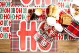 $7.00 min 12 RED/GREEN PLAID PLACEMAT