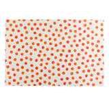 $7.00 min 12 ORANGE POLKA DOT PLACEMAT