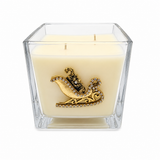 Noel 20 oz Square Candle with Sleigh MIN 4