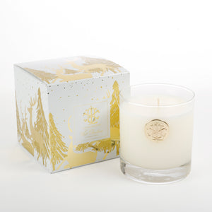 White Christmas 8 oz Designer Box Candle MIN 6