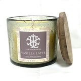 Vanilla Latte 12 oz. Lidded Candle - case of 3 - Lux Home Collection