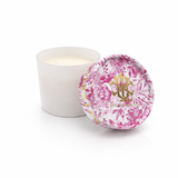 $15.00 min 3 - LOVER'S LANE 2 WICK CANDLE WITH DECORATIVE LID