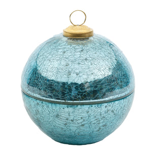 O' Holy Night French Blue Glass Ornament Candle MIN 4