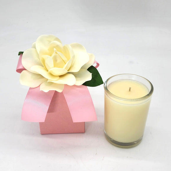 Cape Jasmine 8 oz. Flower Box Candle (case of 6)