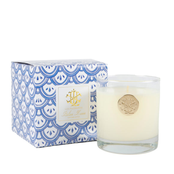 Italian Linen 8 oz Blue and White Designer Box MIN 6