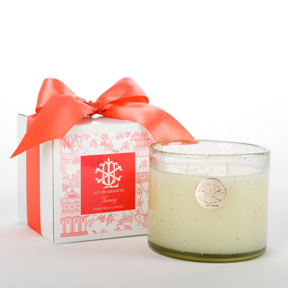 Tuscany 13 oz Candle in White Box with Bow MIN 6