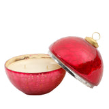 Fresh Gingerbread Pink Glass Ornament Candle MIN 4
