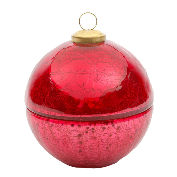 Berries and Balsam Pink Glass Ornament Candle MIN 4