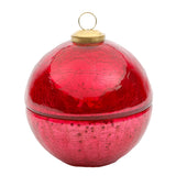 Fresh Gingerbread Pink Glass Ornament Candle MIN 4
