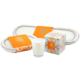 Grapefruit 3-Wick White Beaded Bowl Candle -Spring Edition