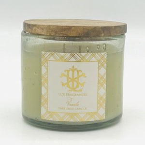 VERANDA 12OZ CLEAR GLASS WITH STAIN LID CANDLE MIN 3
