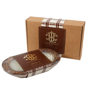 3 WICK FALL CHAI TEA DOUGH BOWL GIFT BOX - $21.00 min 4