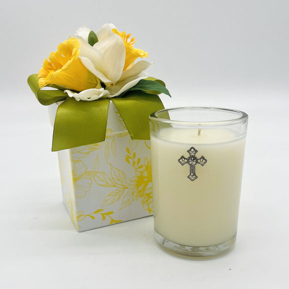 Lemon Sorbet 8 oz. Flower Box Candle (case of 6)