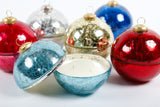 O' Holy Night French Blue Glass Ornament Candle MIN 4