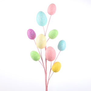 $7.99 MIN 1     28.75" MULTI COLOR EGGS STEM 
(LIGHT PINK STEM)