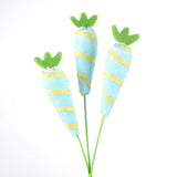 11.8" EASTER CARROTS PICK - BLUE MIN 1