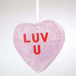 $3.99 MIN 1     6" LUV U HANGING HEART