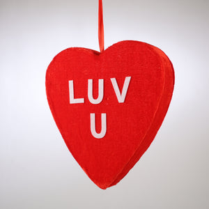 $6.99 MIN 1       9" LUV U HANGING HEART