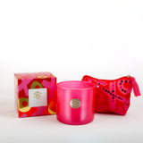 ROSE 8 OZ DESIGNER BOX CANDLE MIN 6