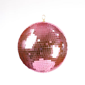 HOT PINK 250MM MIRROR BALL ORNAMENT