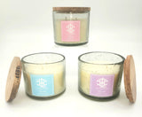 HYACINTH 12 OZ CLEAR GLASS WITH STAIN LID - VARIETY