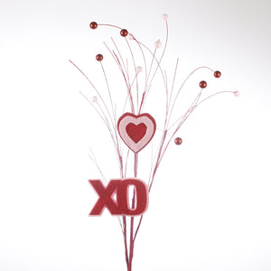 $6.99  MIN 1     34.5" RED/PINK HEART & XC SPRAY