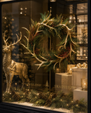 18" ANTLER GOLD LEAF W/ PINE SPRIG MIN 1