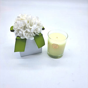 Cape Jasmine 14 oz Flower Box Candle $35.00 min 6