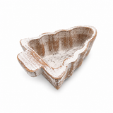 Whitewash Wooden Tree Bowl