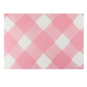 $7.00 min 12 PINK GINGHAM PLACEMAT