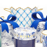 $30.00 - min 4 - BLUE HYDRANGEA 32OZ CACHEPOT