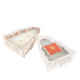 Noble Fir 2 Wick White Tree Wood Bowl Candle - Small MIN 6