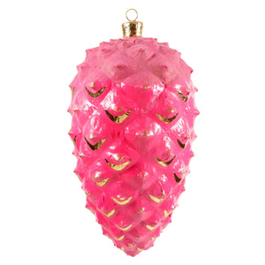 $150.00 min 1 - 18" PINE CONE COLOR - HOT PINK