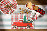 $7.00 min 12 WHITE/RED/GREEN PLACEMAT