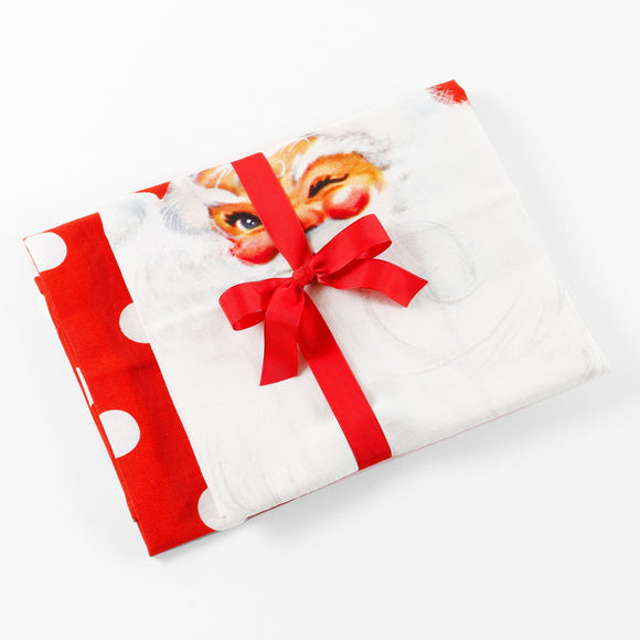 $14.00 min 6 - SANTA W/ RED POLKA DOT