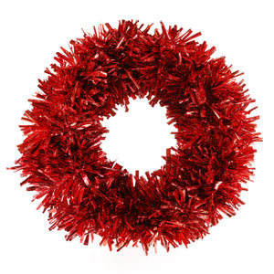 $91.00 min 2 - RED LARGE WREATH..MIN 2..36" OUTER DIAMETER